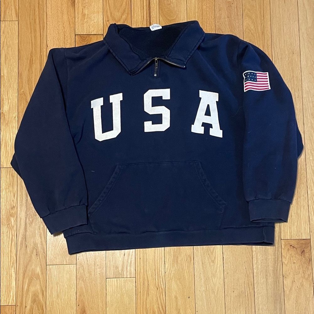 Place Navy USA Zip Up Sweater